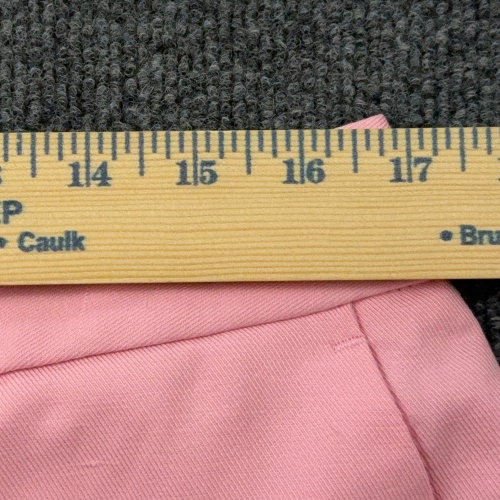 Talbots Greenwich Pant 12P Pink Wide Leg Linen Blend High Rise Cropped Coastal - Picture 12 of 12